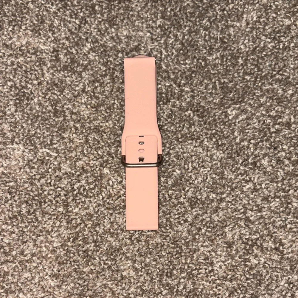 Peach Silicone Wristband Replacement Strap - Compatible Wearable Clip